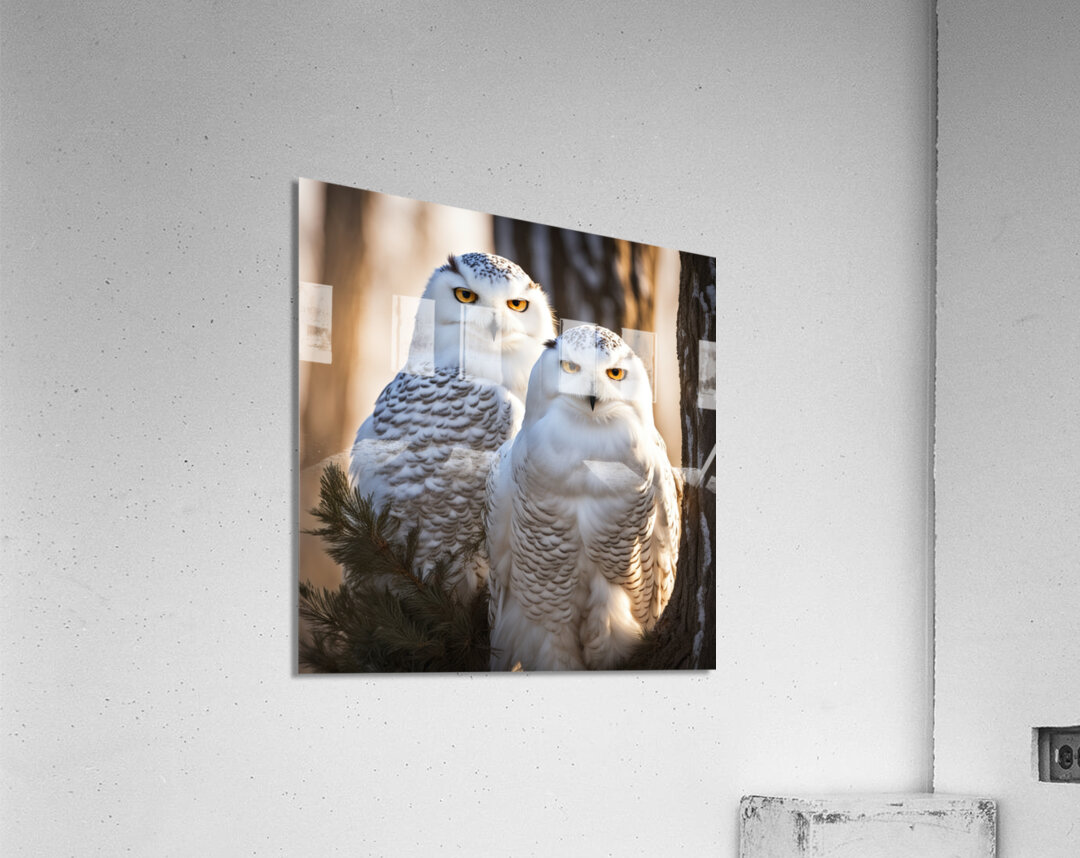 Snowy Owls Acrylic Print
