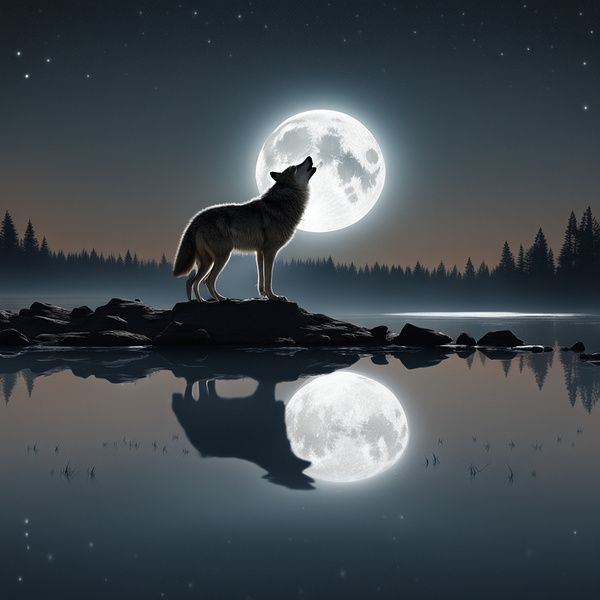 Under the moonlit sky by Aman Sharma