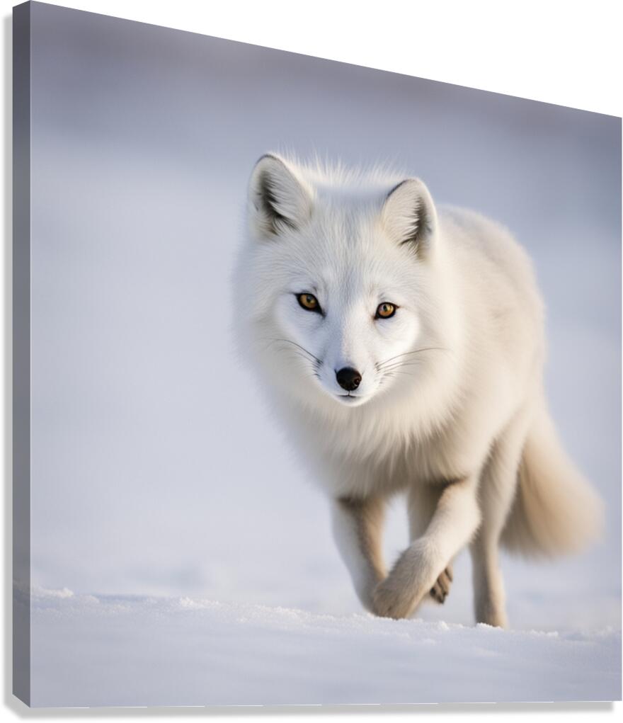 Arctic Fox Canvas Print