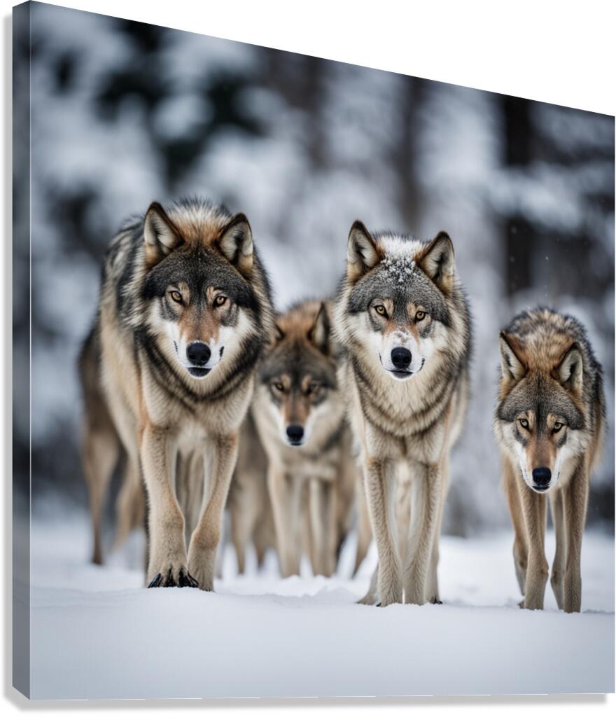 Wolf Pack Canvas Print