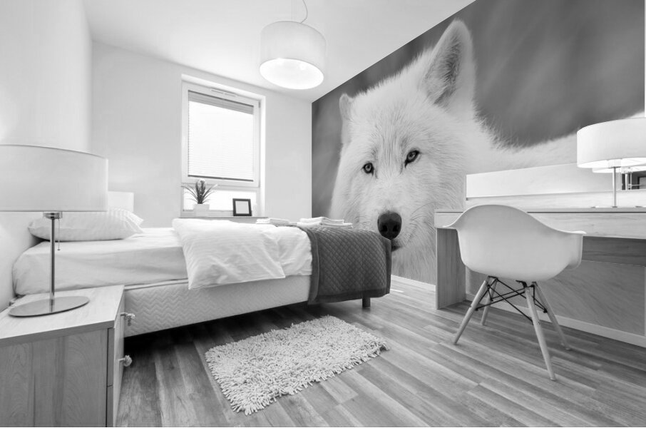 Arctic Wolf Mural print