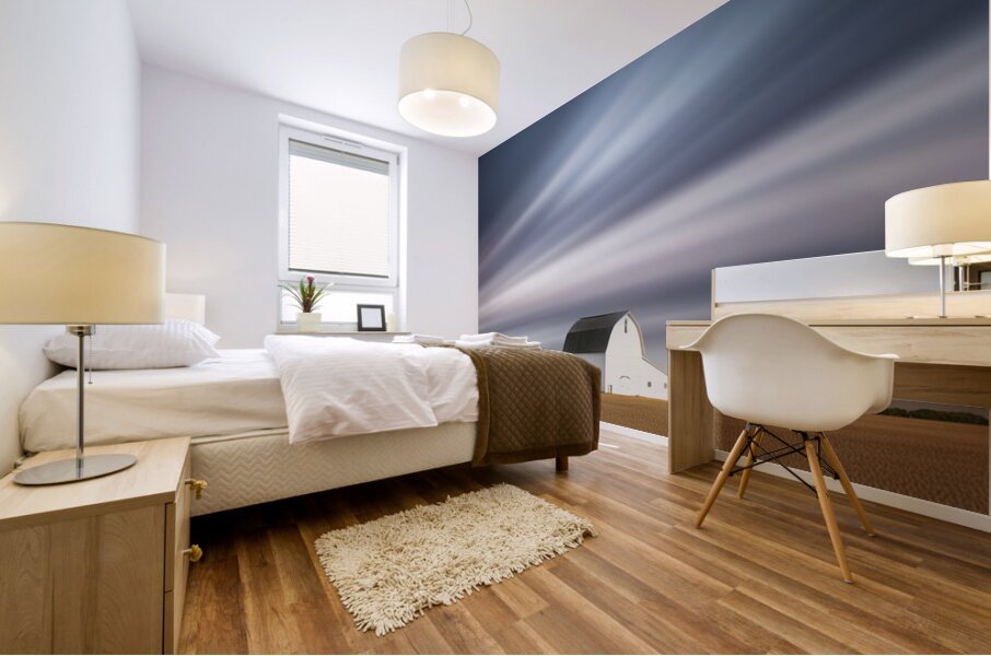 In the heart of the countryside Mural print