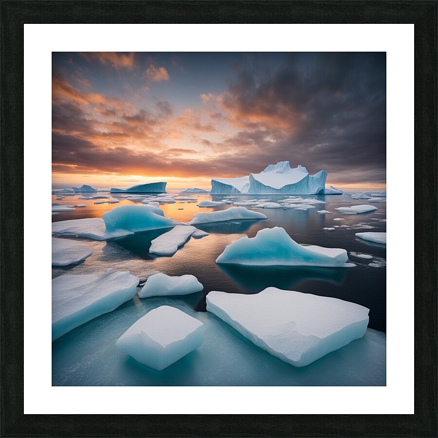 Iceberg Picture Frame print